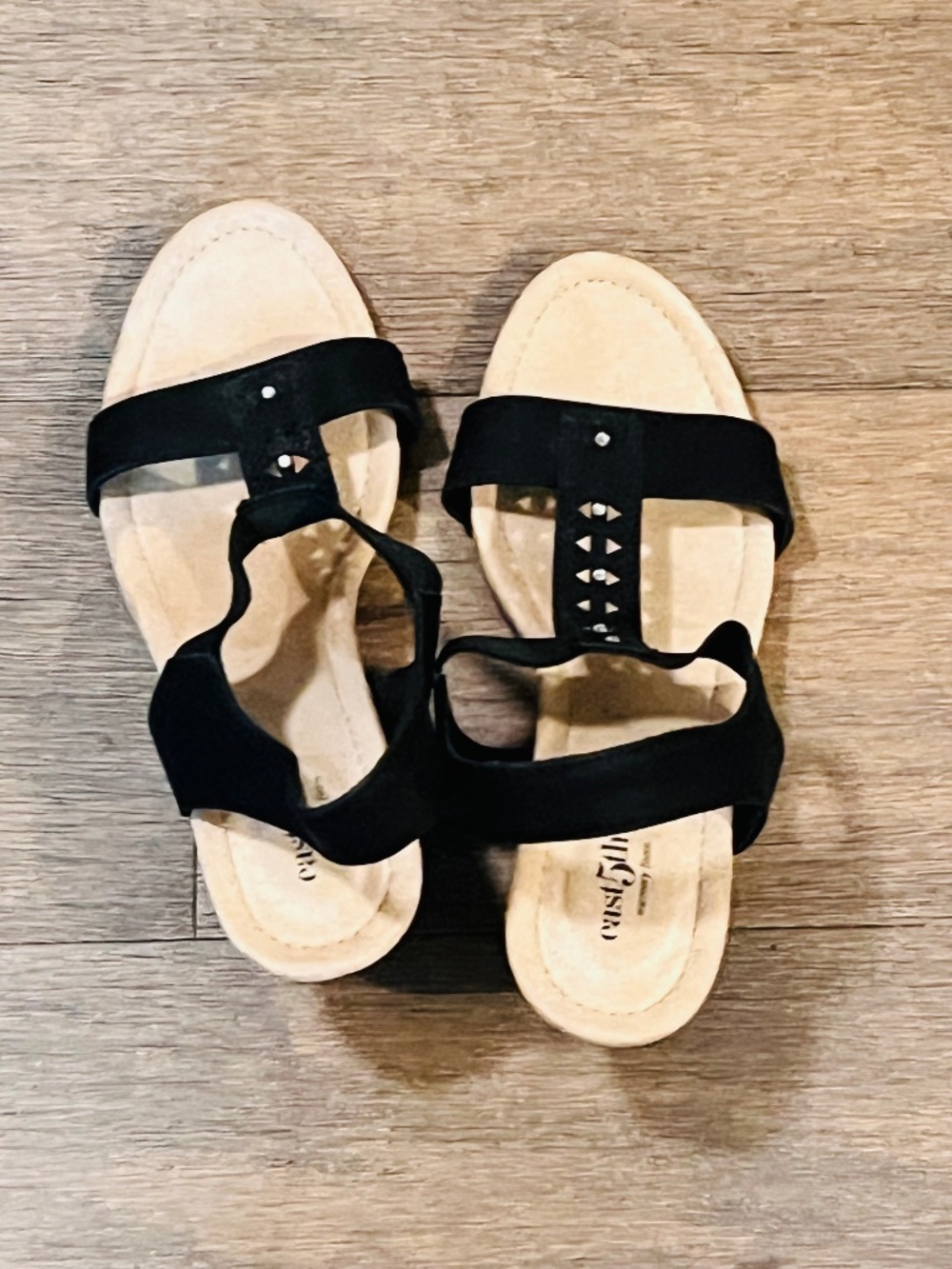 East 5th Wedge Black Shoes